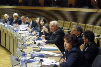 Berlaymont binası Schuman Konferans salonunda gerçekleştirilen oturumlardan bir görüntü…